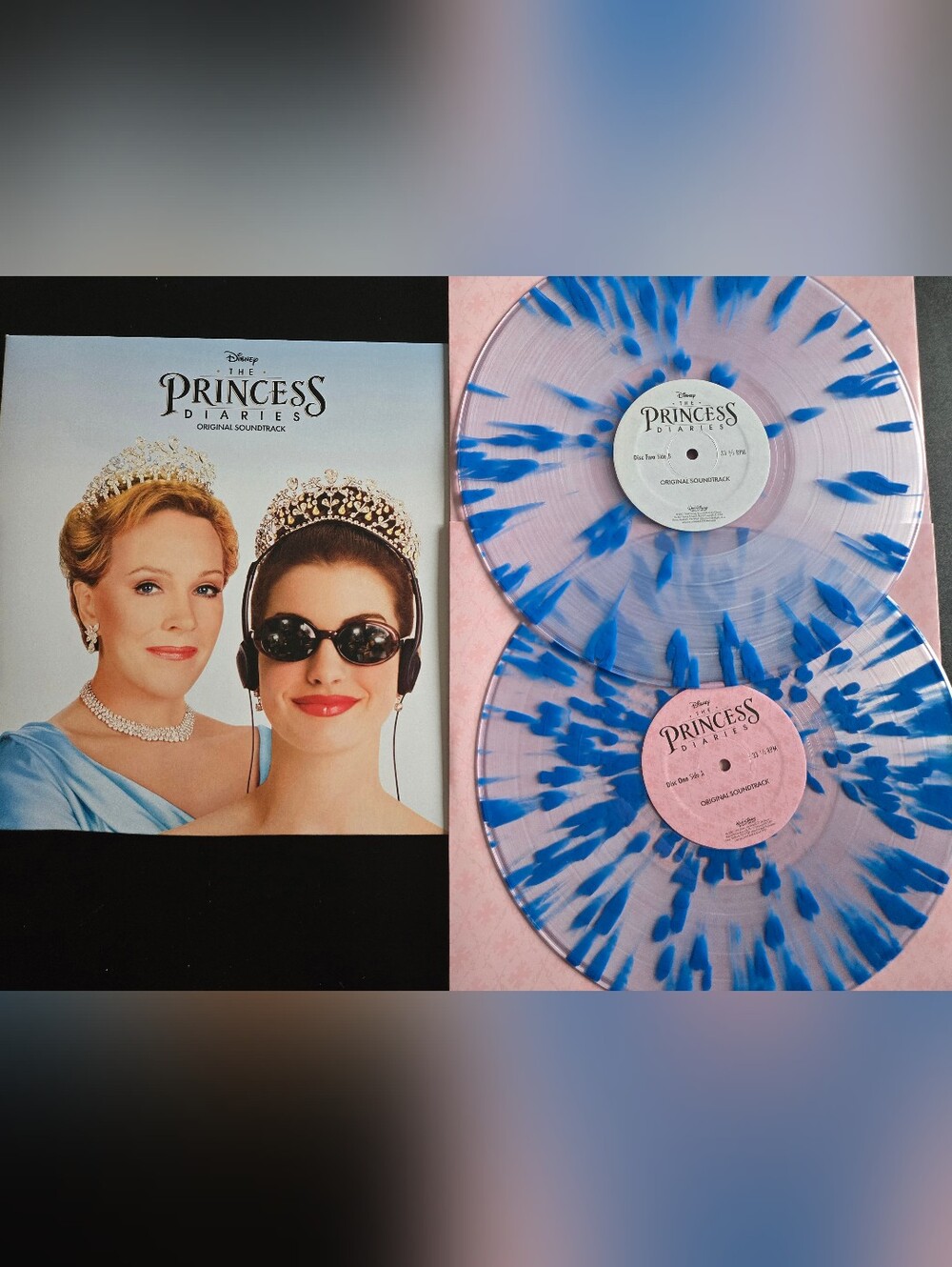 The Princess Diaries (Original Soundtrack) 2xLP 12" 33 RPM Clear/Blue Vinyl